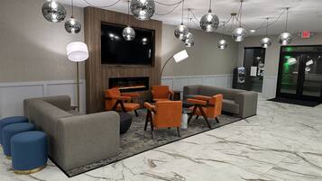 Sitteområde i lobbyen