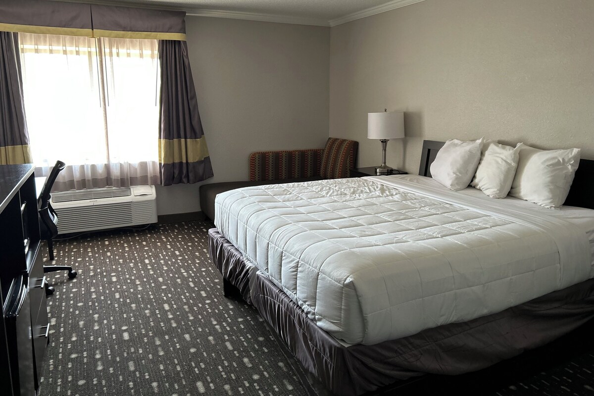 Business King Room - Non Smoking | Desk, iron/ironing board, WiFi (free), bed sheets