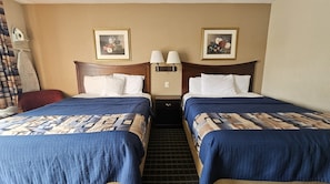 Room, 2 Queen Beds, Non Smoking | Desk, iron/ironing board, free WiFi, bed sheets - Americas Best Value Inn Mount Vernon (Mount Vernon)