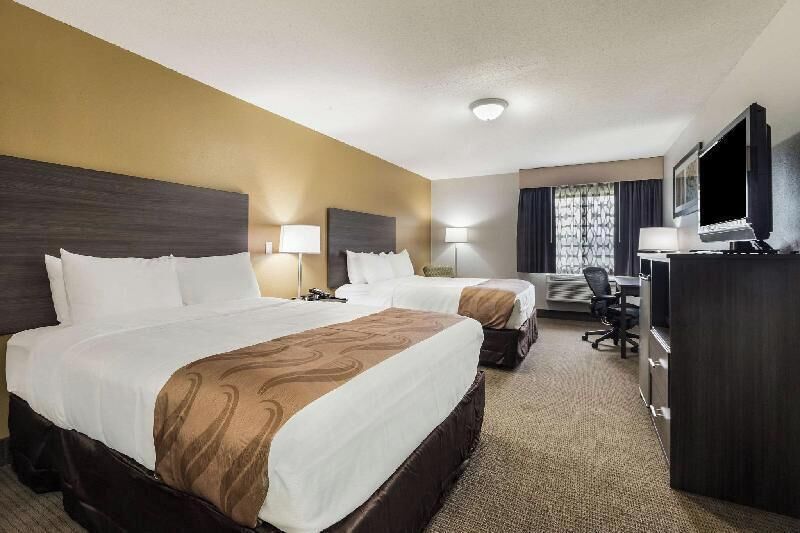 In-room safe, desk, laptop workspace, blackout curtains