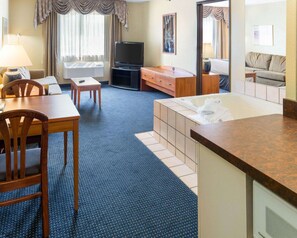In-room safe, desk, laptop workspace, iron/ironing board