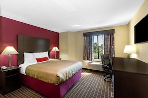 Room, 1 Queen Bed, Non Smoking | In-room safe, desk, laptop workspace, blackout drapes