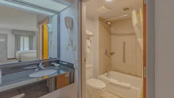 Free toiletries, hair dryer, towels