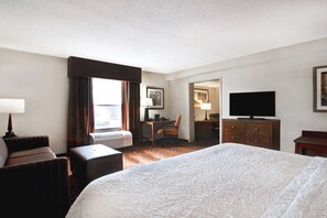 Suite, 1 King Bed, Non Smoking, Refrigerator & Microwave | 1 bedroom, in-room safe, blackout drapes, iron/ironing board
