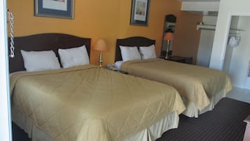 Standard Double Queen Non-Smoking | Desk, iron/ironing board, free WiFi, bed sheets