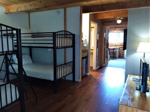 1 bedroom, individually decorated, individually furnished, desk