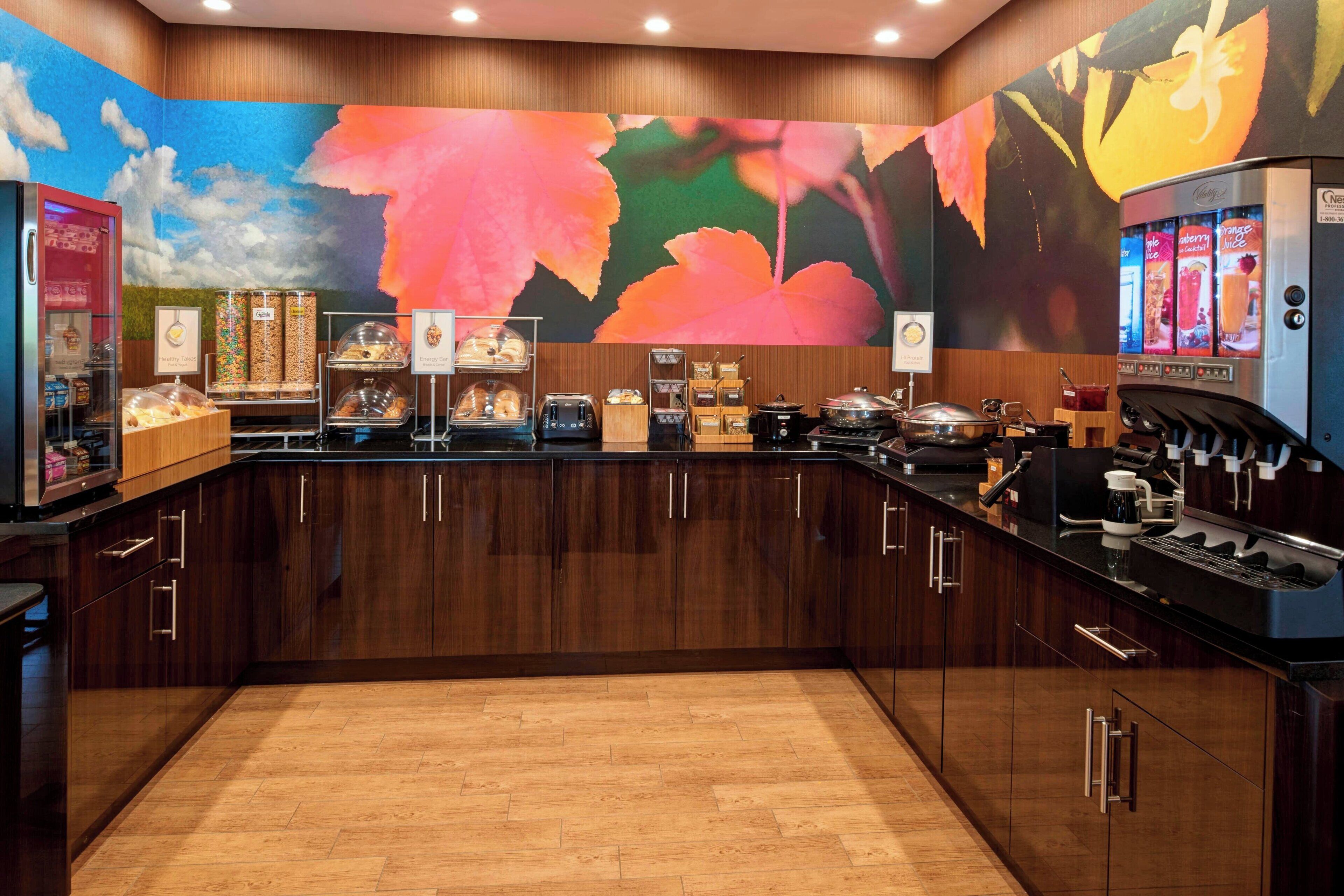 free daily buffet breakfast