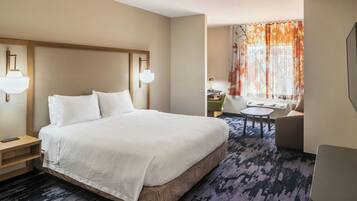 Suite, 1 King Bed | Premium bedding, desk, laptop workspace, blackout drapes