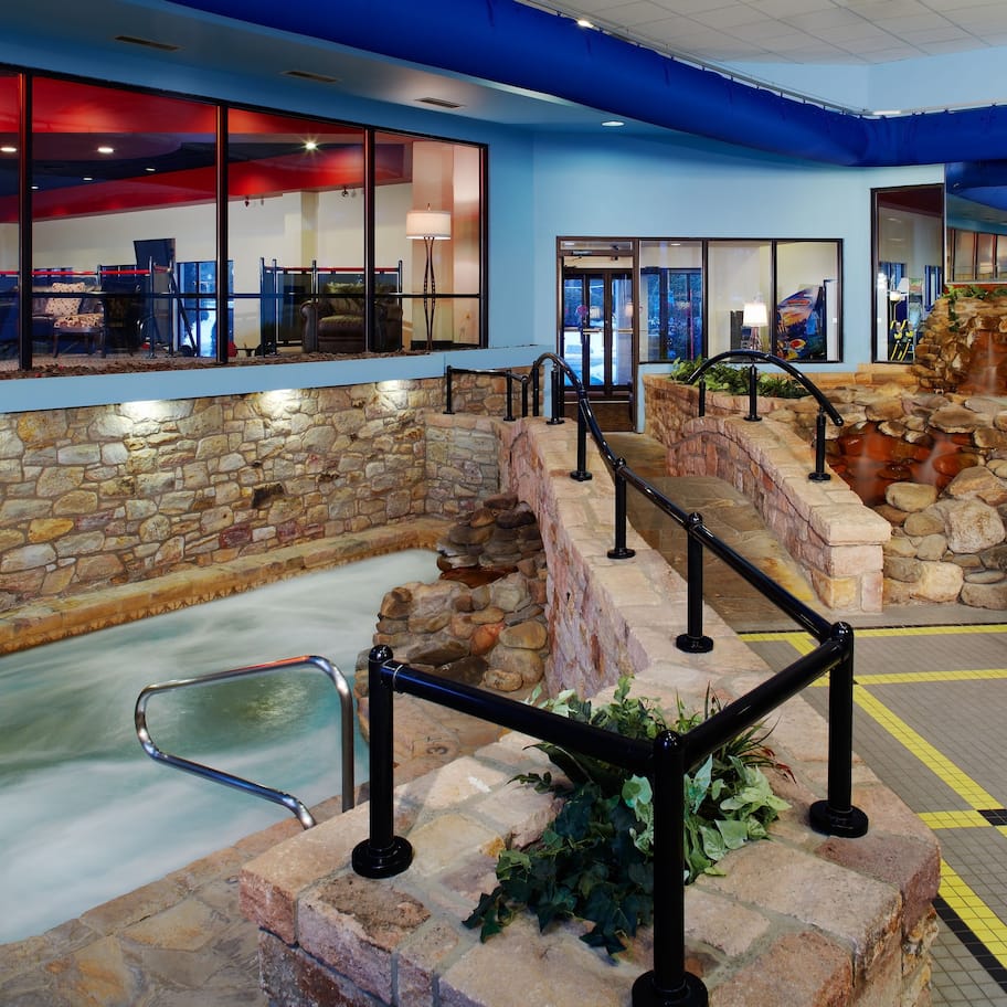 Indoor pool, outdoor pool