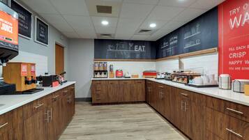 Free daily buffet breakfast