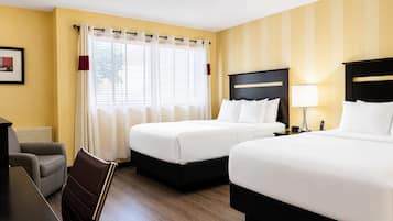 Standard Room, 2 Queen Beds, Non Smoking | Premium bedding, in-room safe, desk, iron/ironing board