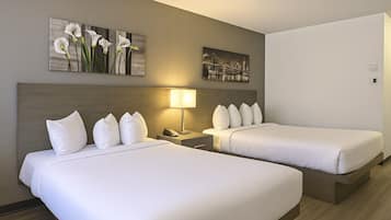 Standard Room, 2 Queen Beds, Mobility Accessible | Desk, blackout drapes, iron/ironing board, free WiFi