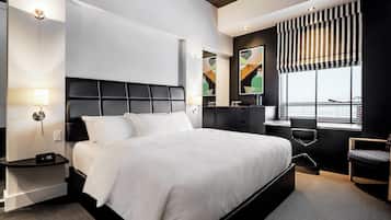 Chambre Standard, 1 trÚs grand lit | Draps en coton égyptien, couette en duvet d'oie