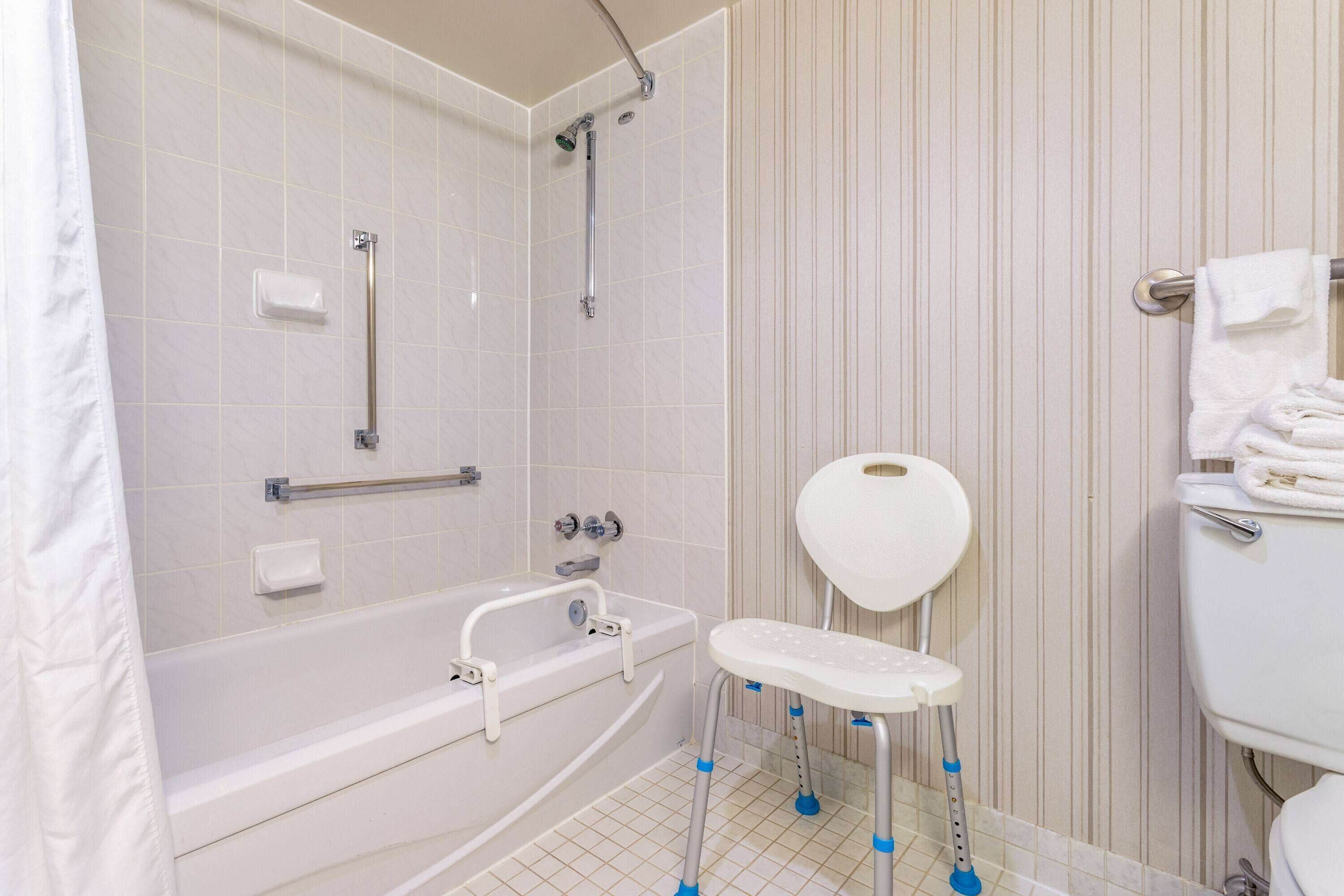 room, 1 king bed, accessible, non smoking (tub with grab bars) | accessible bathroom