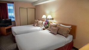Deluxe Room, Multiple Beds | 1 bedroom, desk, blackout drapes, soundproofing