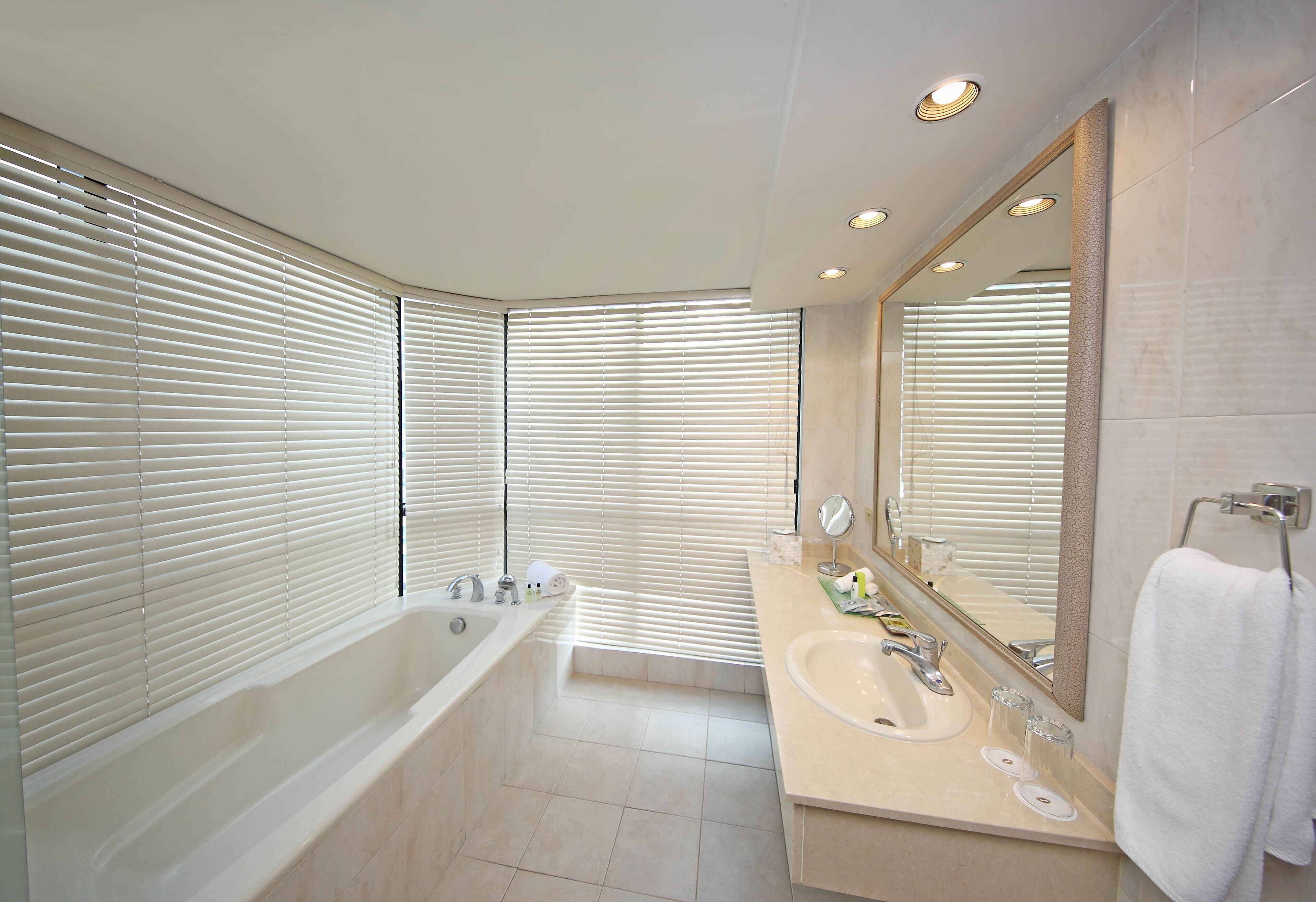 suite, 1 single bed (master) | bathroom | free toiletries, hair dryer, bathrobes, towels