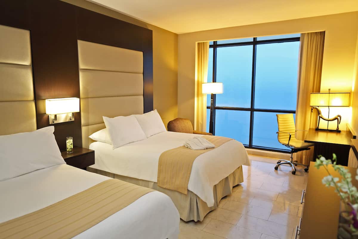 Premium Room, 2 Queen Beds, Club Lounge Access, Ocean View | Egyptian cotton sheets, down comforters, minibar, in-room safe