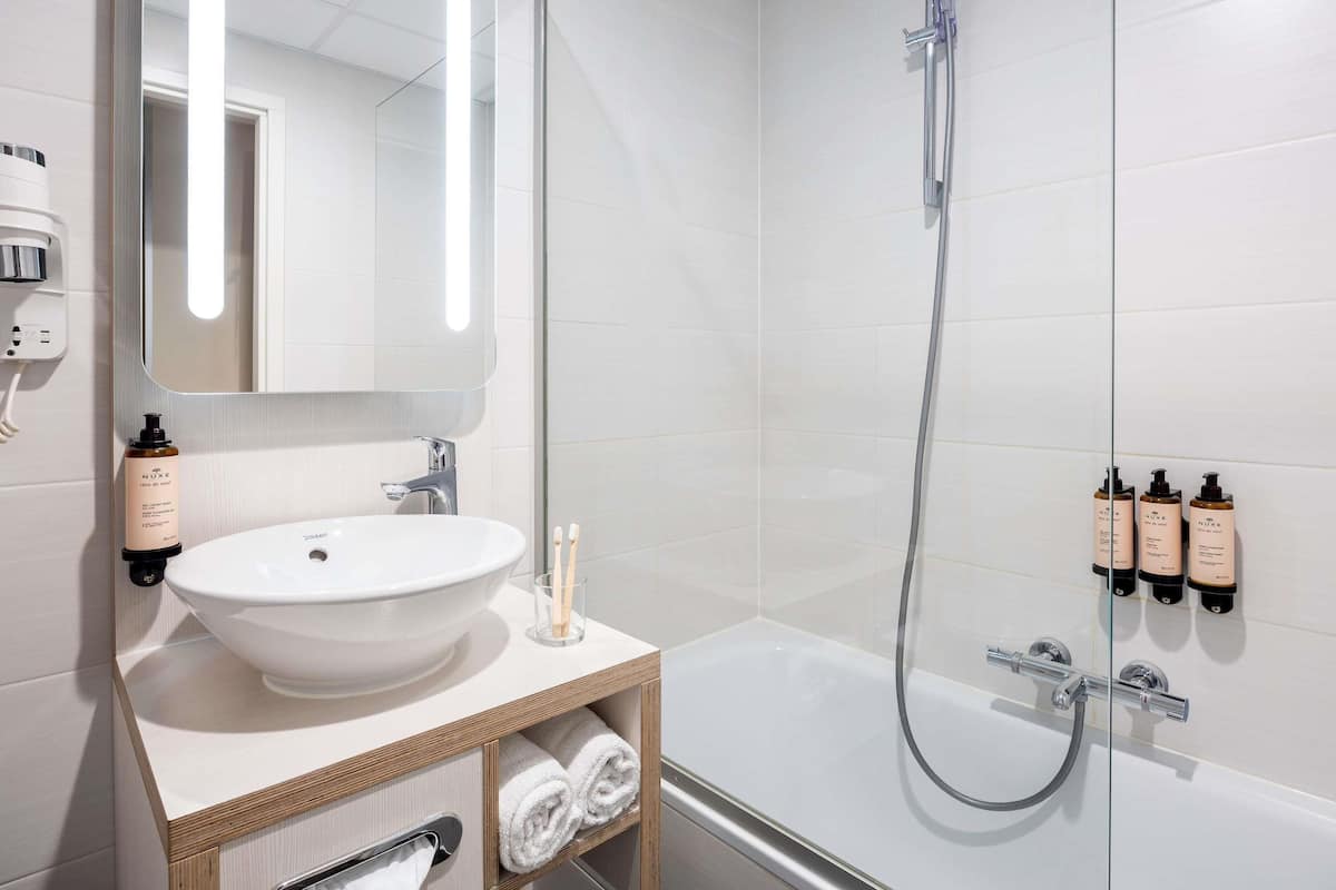 In-room safe, desk, blackout curtains, iron/ironing board