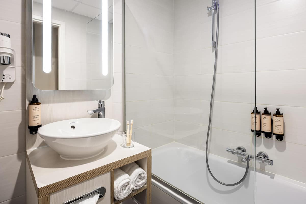 In-room safe, desk, blackout curtains, iron/ironing board