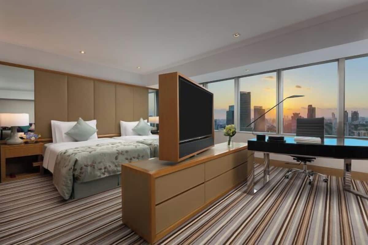 Literie de qualité supérieure, couette en duvet d'oie, minibar