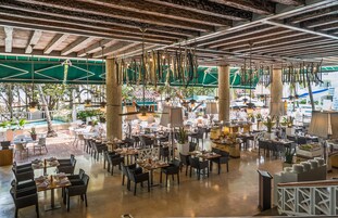 供應早餐、午餐、晚餐；海灘景