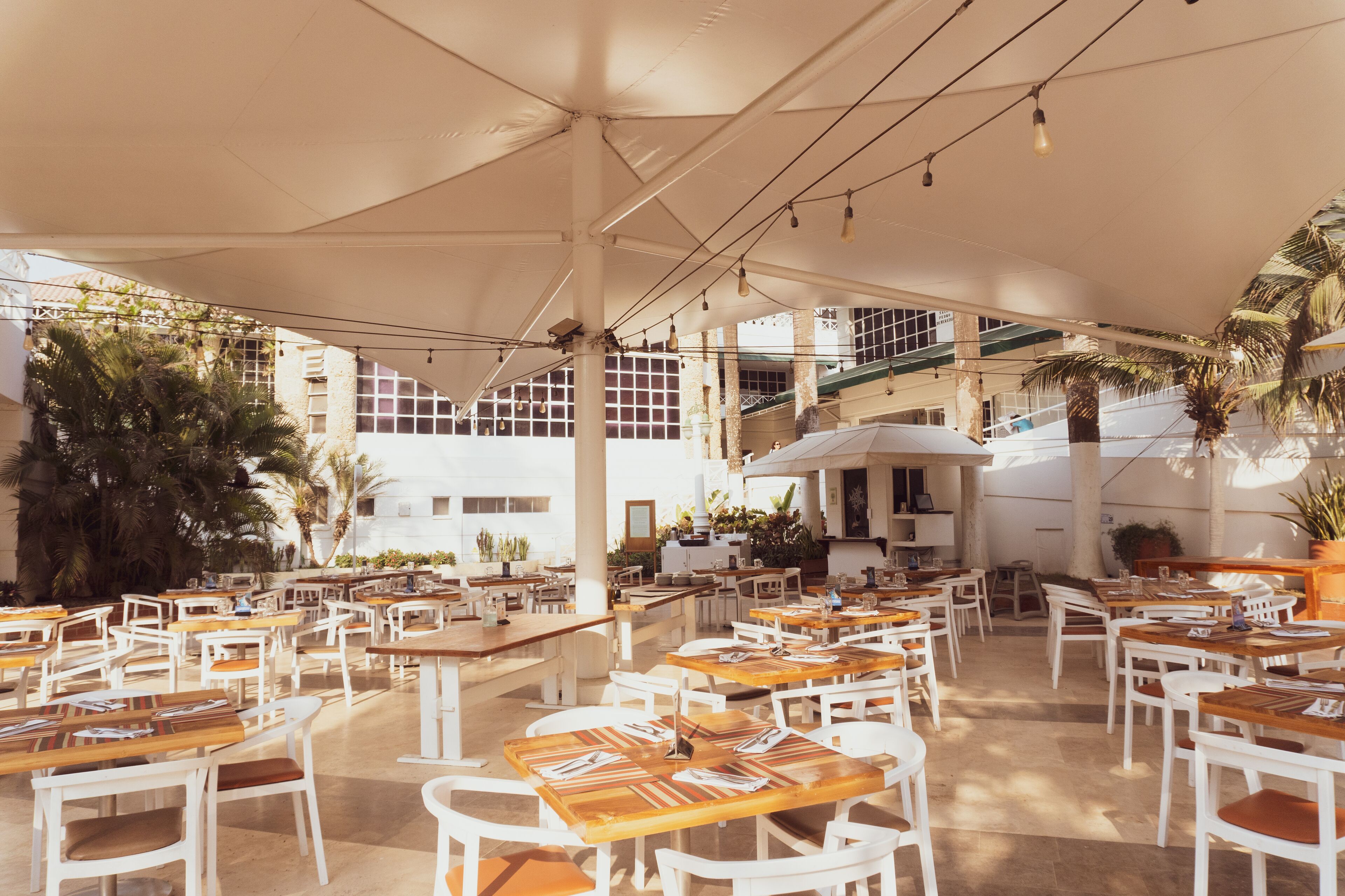 breakfast, lunch, dinner served; beach views