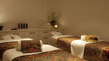 Sauna, steam room, body treatments, hot stone massages