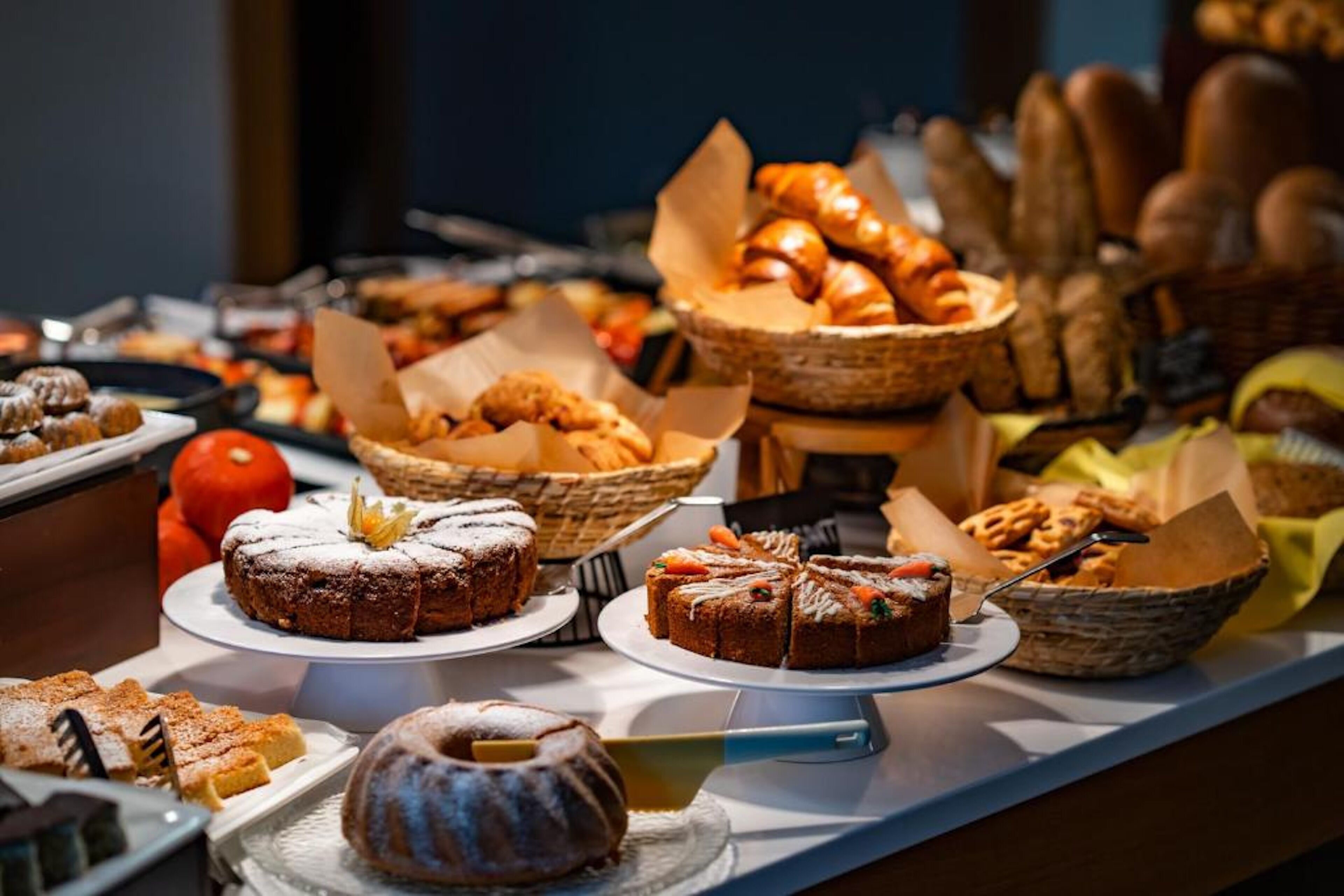 Tägliches Frühstücksbuffet (350 CZK pro Person)