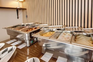 Daily buffet breakfast (EUR 12 per person)