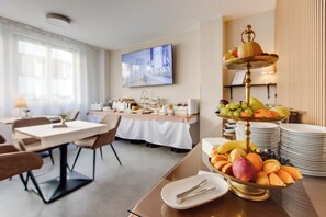 Daily buffet breakfast (EUR 12 per person)