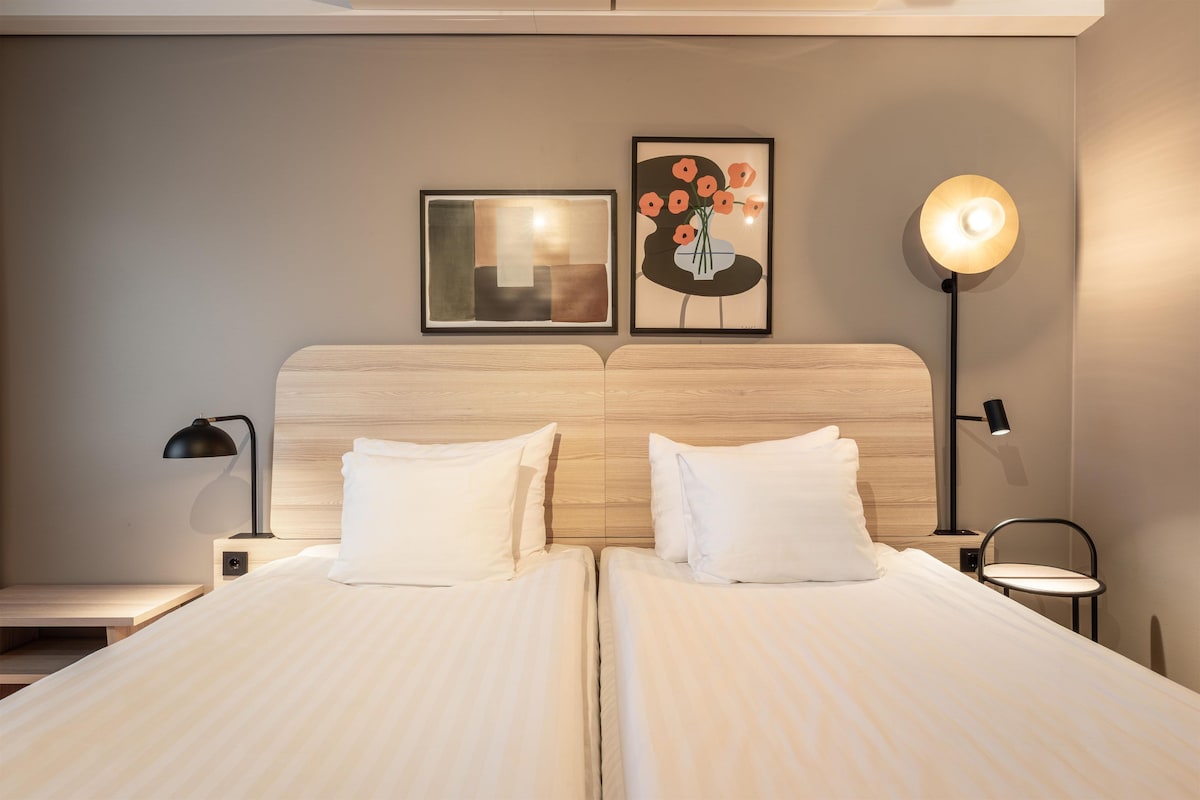 Twin Room | Minibar, desk, iron/ironing board, cribs (free)