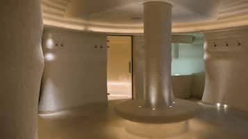 Behandlungsräume für Paare, Sauna, Whirlpool, Dampfbad