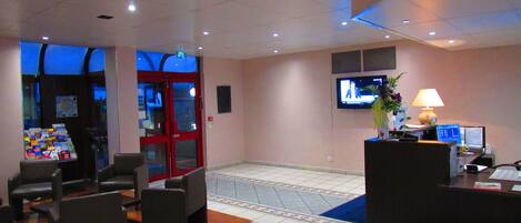 Mostrador para check-in y check-out