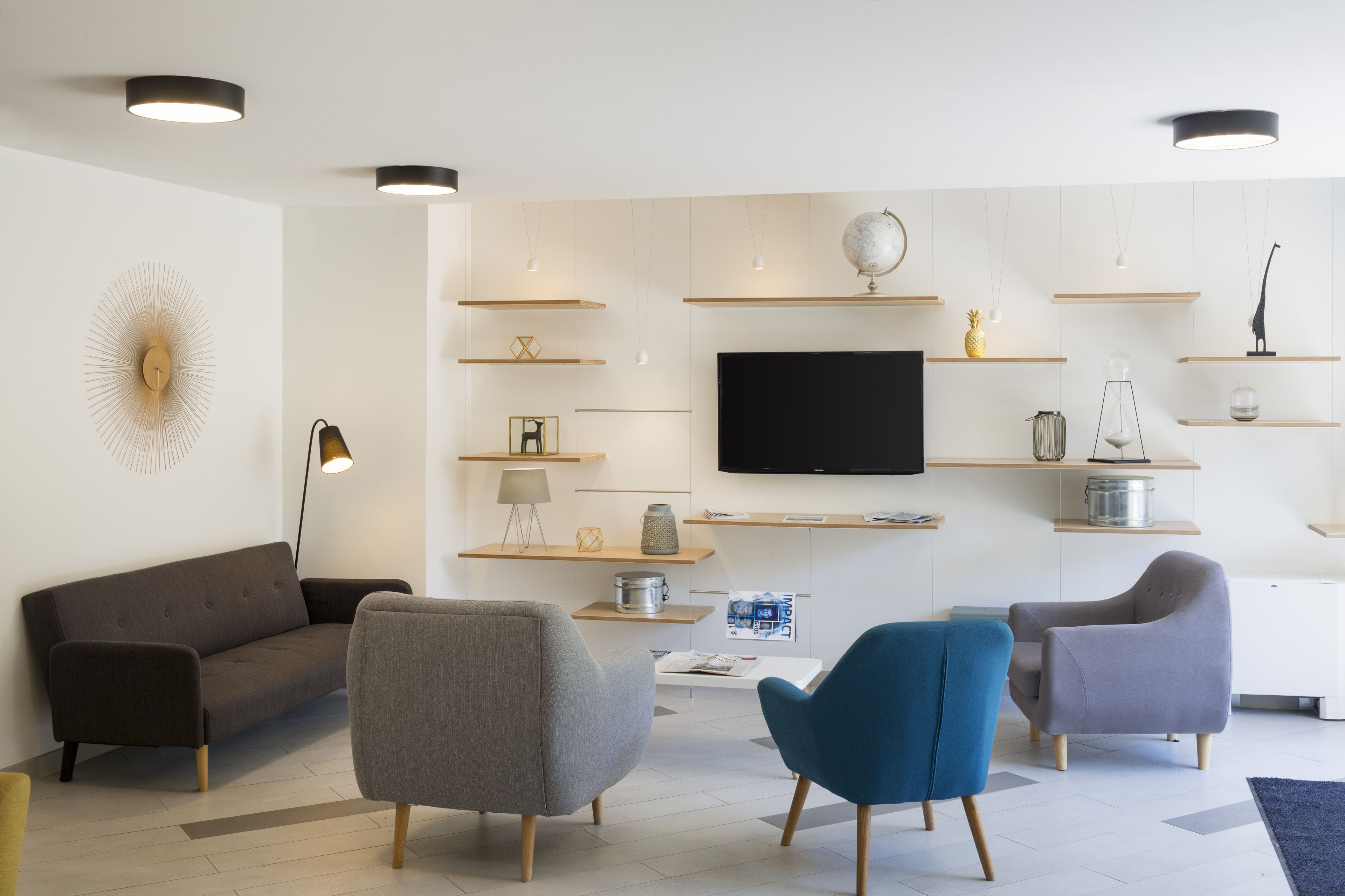 Sitteområde i lobbyen