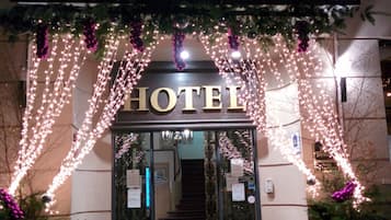 Front of property – evening/night