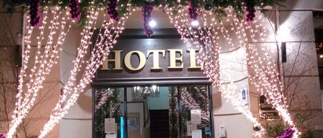 Front of property – evening/night