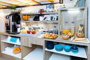 Daily buffet breakfast (EUR 14 per person)