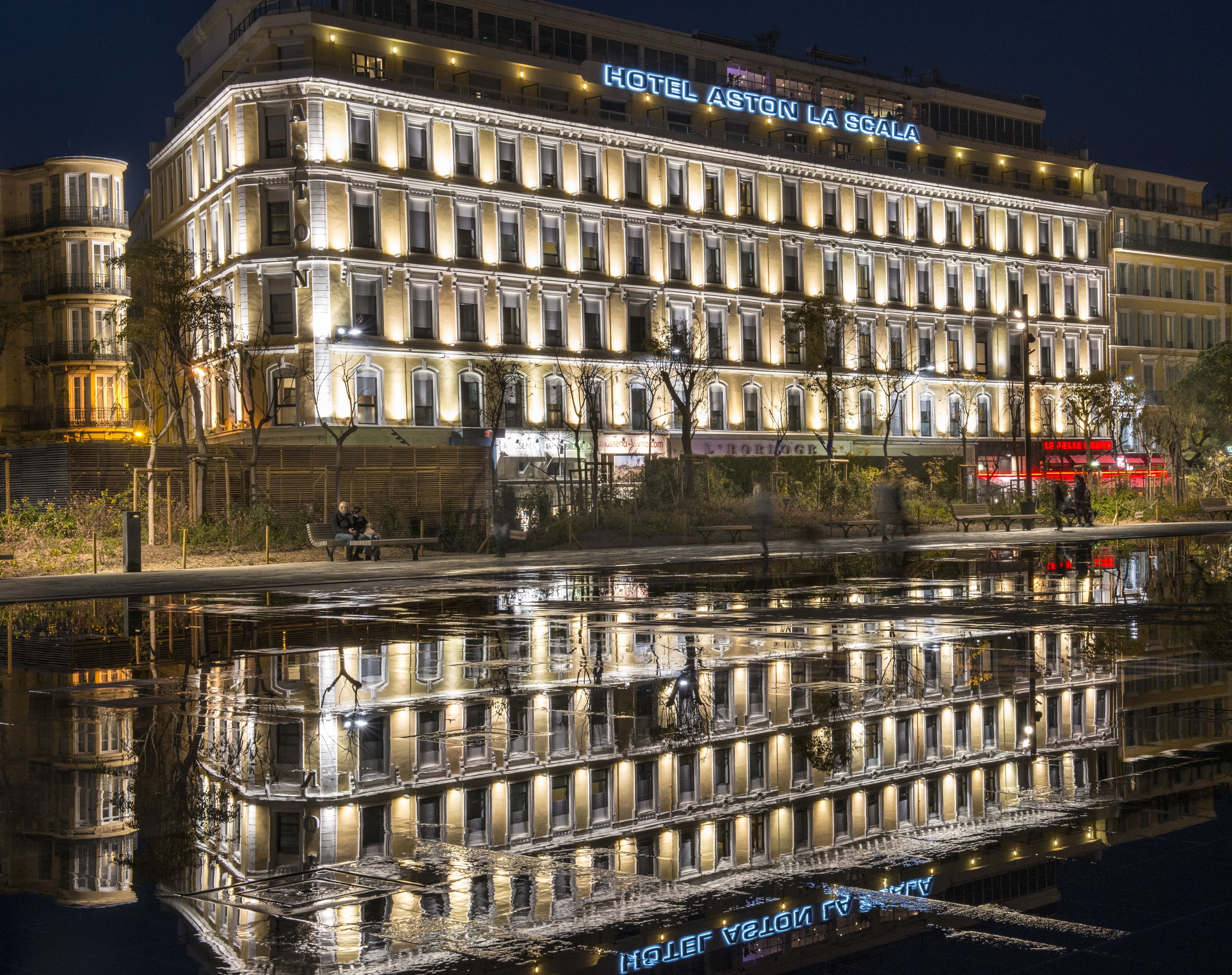 front of property – evening/night