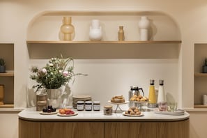 Daily buffet breakfast (EUR 16 per person)