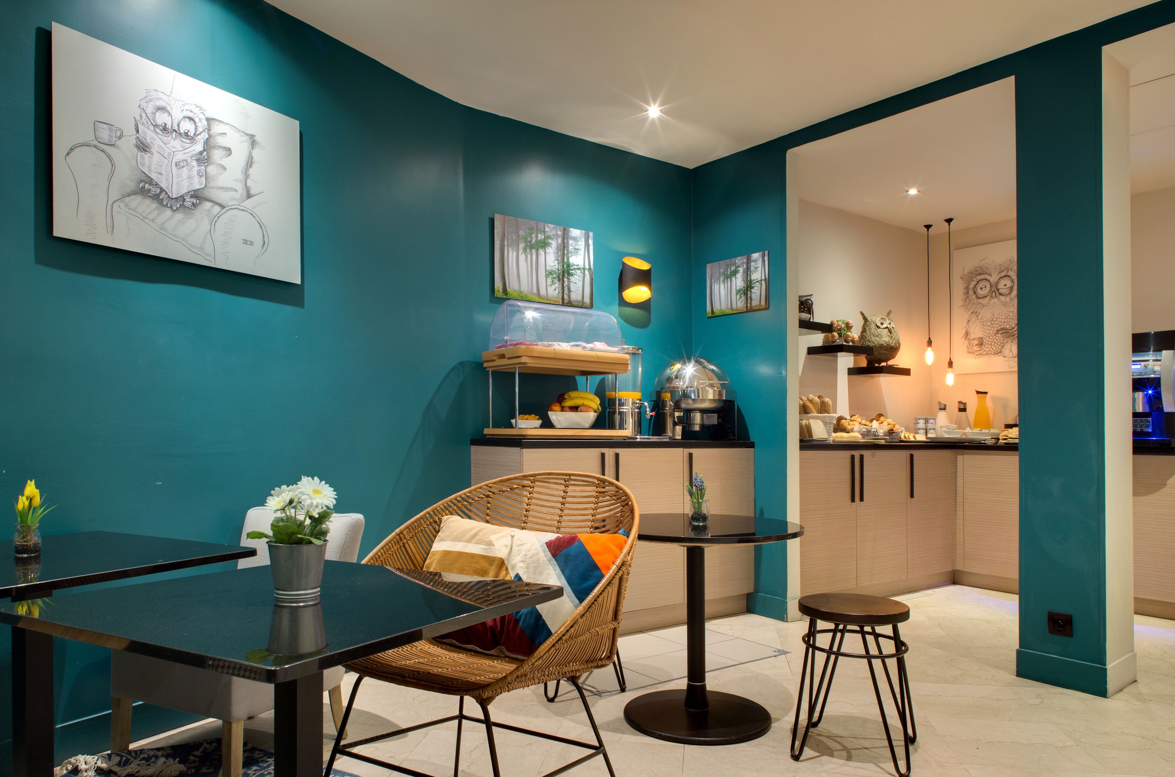 daily buffet breakfast (eur 15 per person)