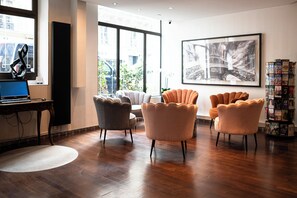 Sitteområde i lobbyen