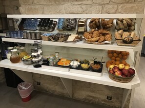 Daily buffet breakfast (EUR 12 per person)