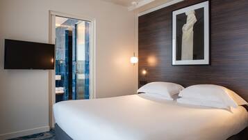 Junior Suite Executive | Roupas de cama premium, frigobar, cofres nos quartos