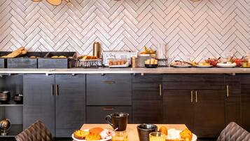 Free daily buffet breakfast