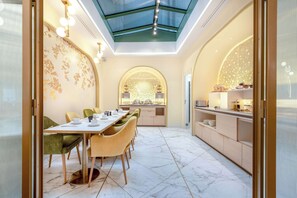 Daily buffet breakfast (EUR 21 per person)
