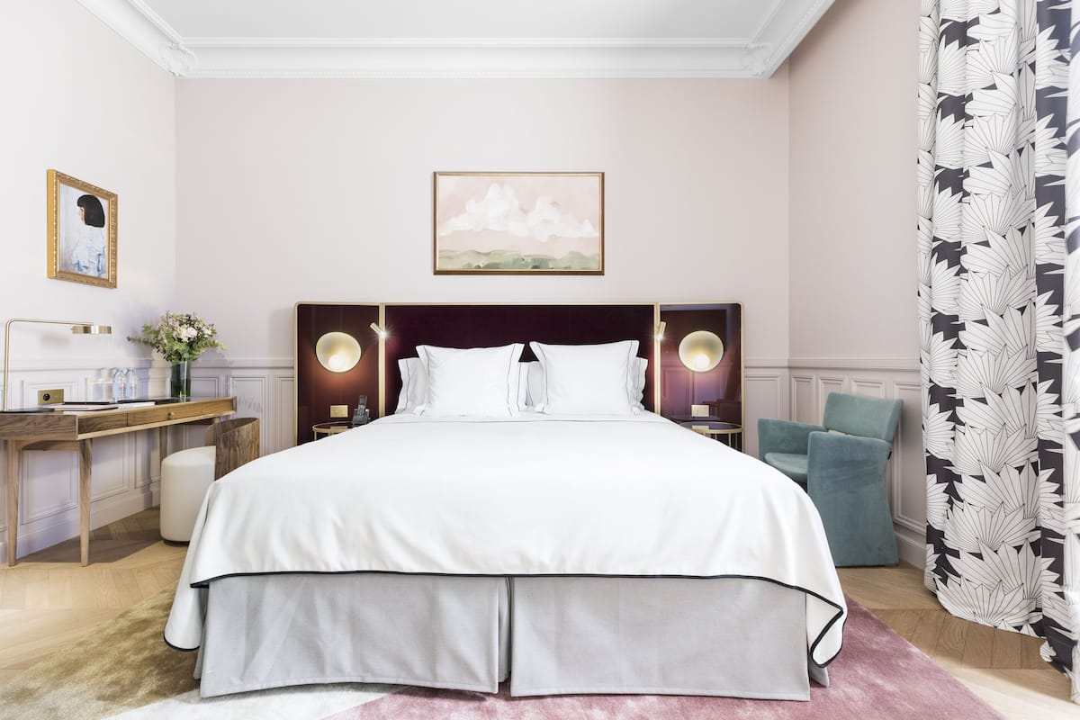 Cadar kapas Mesir, peralatan tempat tidur premium, bar mini