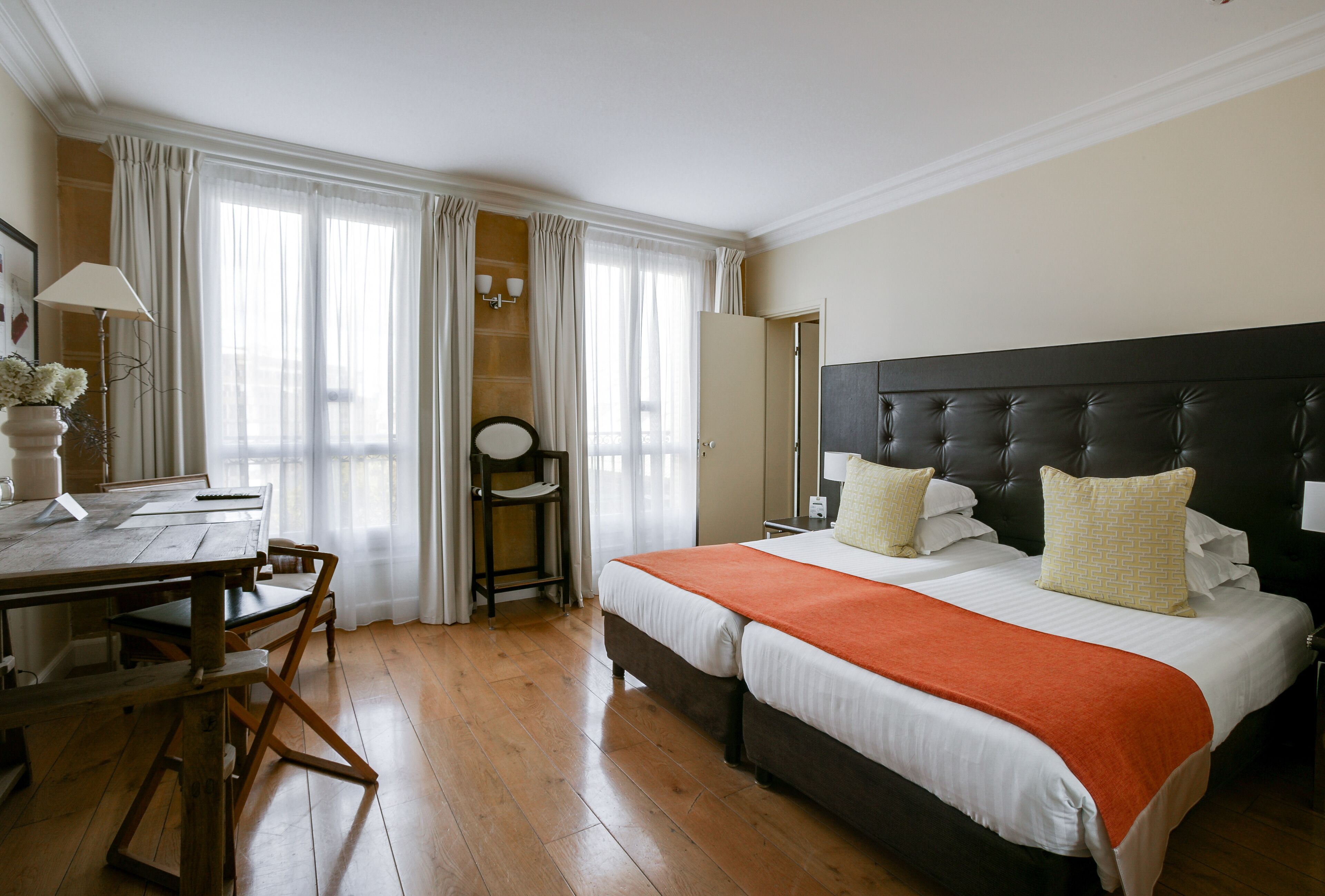 family, 2 rooms - complimentary soft minibar, courtesy tray, chromecast - snacks and digital press | free minibar, in-room safe, desk, blackout curtains