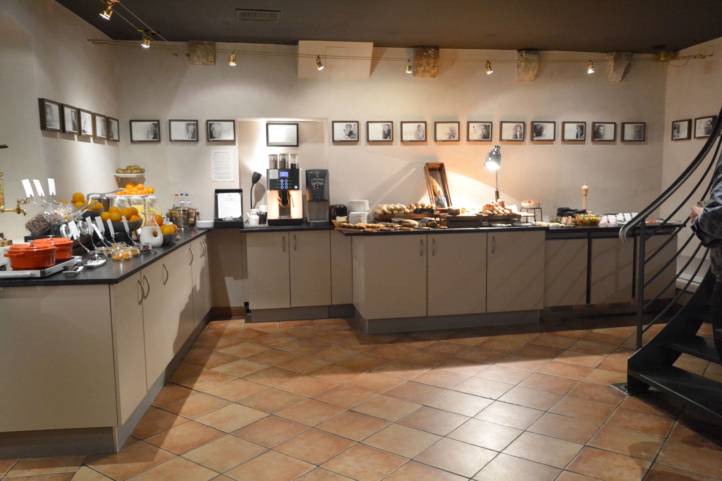 daily buffet breakfast (eur 19 per person)