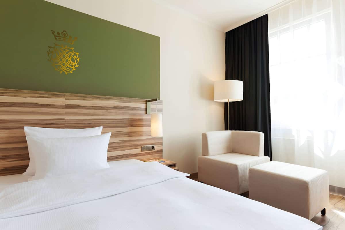 In-room safe, desk, laptop workspace, blackout drapes
