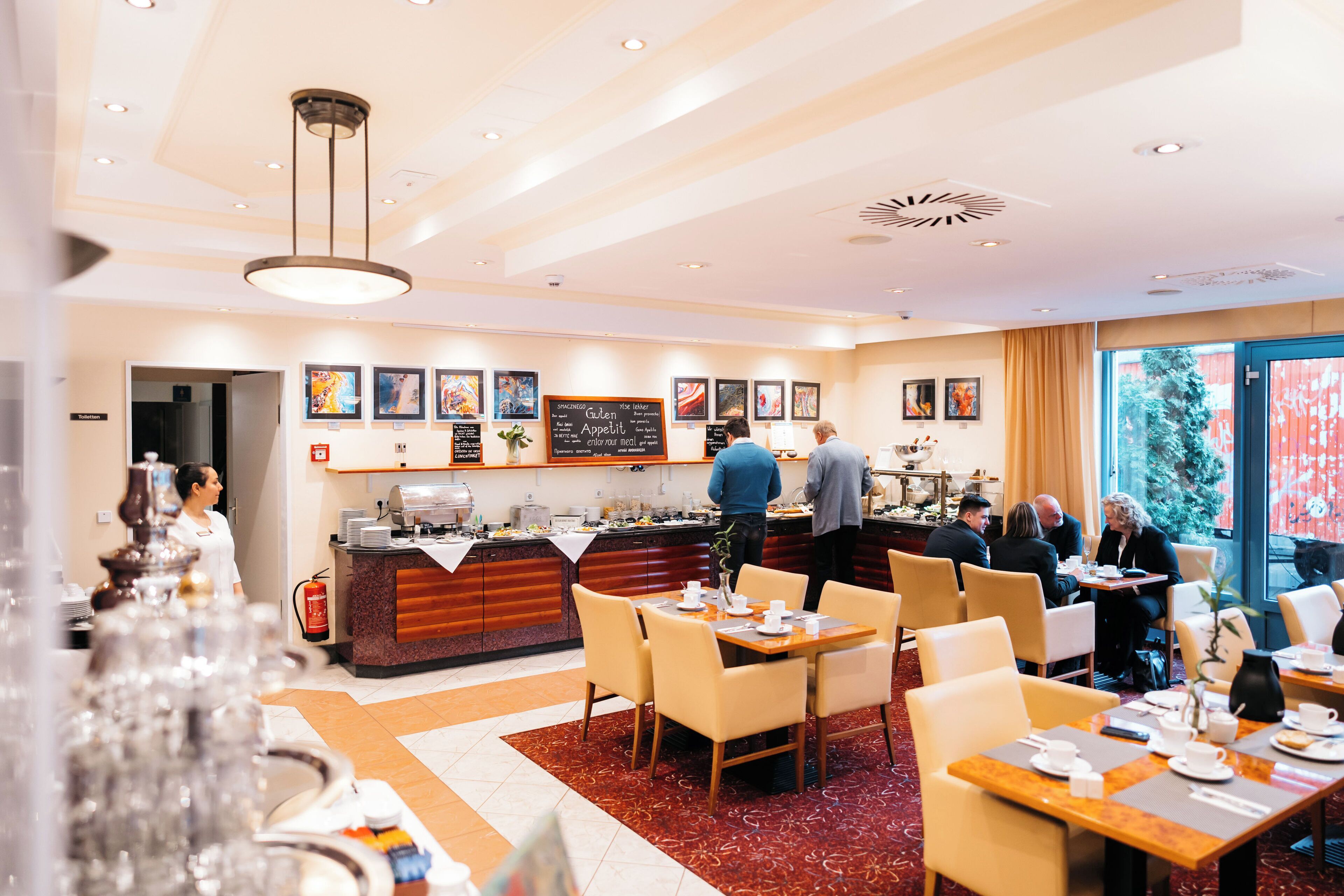 daily buffet breakfast (eur 16.00 per person)